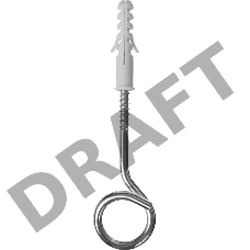 Распорный дюбель Зубр МАСТЕР с шурупом-кольцом, 12 х 60 / 8 х 135 мм, 15 шт 30695-12-60