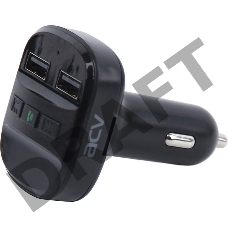 Автомобильный FM-модулятор ACV FMT-121B черный MicroSD BT USB (37575)
