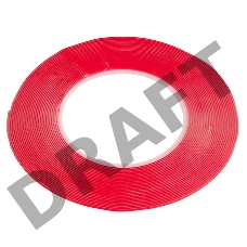 Скотч двусторонний прозрачный 3M с красной защитной лентой толщина 1мм ширина 2мм длина 10м