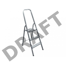 Стремянка СИБРТЕХ 97713  3 ступени алюминиевая