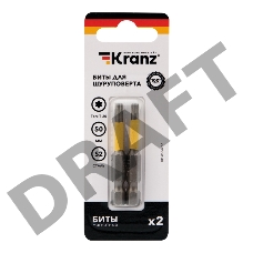 Бита для шуруповерта KRANZ Torx T20х50 мм (2 шт./уп.)
