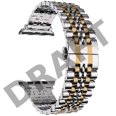 Ремешок из нержавеющей стали Lyambda Castor для Apple Watch 38/40 mm DS-APG-04-40-SG Silver/Gold