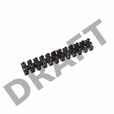 Клеммная колодка винтовая KВ-10 (4-10 мм²), ток 10 A, полипропилен черный (ЗВИ) REXANT