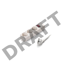 Сетевой фильтр ExeGate EX221181RUS SP-3-3W (3 розетки, 3м, евровилка, белый)