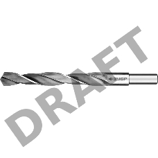 Сверло по металлу, ЗУБР ПРОФ-В 17.5х191мм, проточенный хвотосвик, сталь Р6М5, класс В