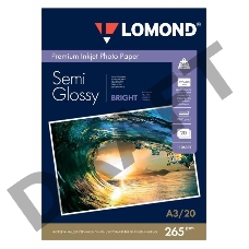 Фотобумага Lomond 1106302 A3/265г/м2/20л./белый полуглянцевое/полуглянцевое для струйной печати