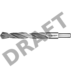 Сверло по металлу, ЗУБР ПРОФ-В 17.0х184мм, проточенный хвотосвик, сталь Р6М5, класс В