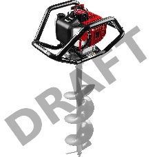 Мотобур Зубр МБ2-250 профес. 2-х такт. 1800Вт 2.45л.с. 52см3 8800об/мин