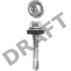 Саморезы СКМ кровельные, 19 х 6.3 мм, 2 000 шт, для металлических конструкций, ЗУБР Профессионал