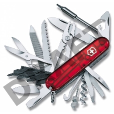 Нож перочинный Victorinox CyberTool L (1.7775.T) 91мм 39функций красный полупрозначный карт.коробка