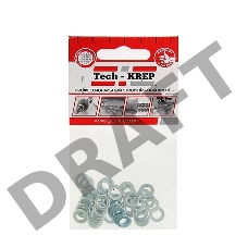 Шайба плоская М5 цинк. DIN 125 (уп.50шт) пакет Tech-Krep 103043