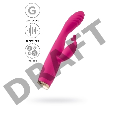 Вибратор для точки G с клиторальной стимуляцией Let it G, G-Hawker, силикон, розовый, 19,5 см
