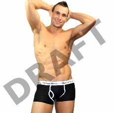 Трусы мужские хипсы черные, XL