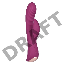 ВИБРОМАССАЖЁР L 191 мм D 34 мм, 10 режимов вибрации, цвет бордовый