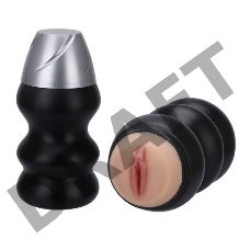 Мастурбатор-вагина в пластиковой колбе HUMBLE PLEASURE