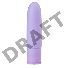 Сиреневый силиконовый мини-вибратор - 10 см.