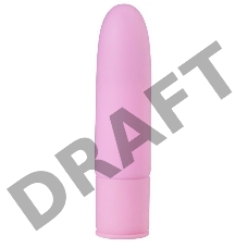 Розовый силиконовый мини-вибратор - 10 см.