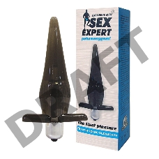 Черная конусовидная вибровтулка - 11,5 см.