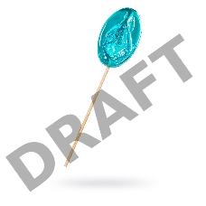 Леденец Sosuчki «Вагинка Blue Curacao», голубая, 50 гр.