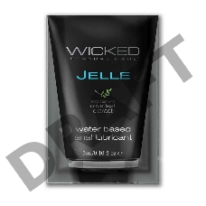 Анальный лубрикант Wicked Jelle на водной основе - 3 мл.