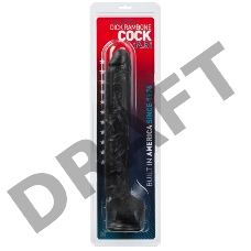 Накопитель Фаллоимитатор огромного размера на присоске Dick Rambone Cock - Black