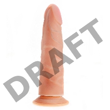 Рельефный фаллоимитатор на присоске ART-Style №19 - 19 см.