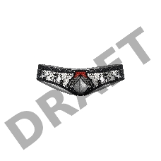 Трусики кружевные открытые SoftLine Collection, черный, M/L