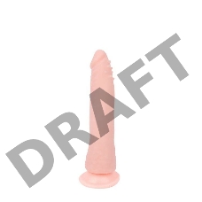 Гнущийся фаллоимитатор телесного цвета - 20 см.