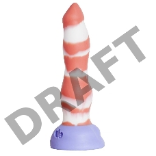 Красно-белый фаллоимитатор Лис Large - 26 см.