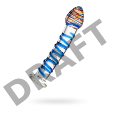 Нереалистичный фаллоимитатор Sexus Glass, стекло, прозрачный, 18 см