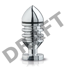 Металлическая анальная пробка Hector Helix Buttplug S - 10 см.