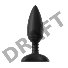 Чёрная вибровтулка NEXUS ACE SMALL с дистанционным управлением - 10 см.