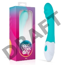 Зеленый вибратор для G-стимуляции Tate G-Spot Vibrator - 20 см.
