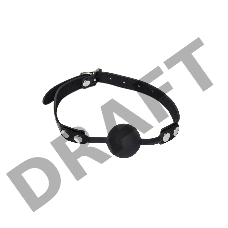 Черный силиконовый кляп-шар Dolce Vita