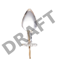 Леденец Sosuчki, «Анальная втулка большая Pina colada», прозрачный 47гр.