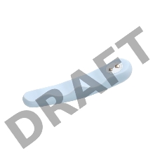 Голубой вибратор IROHA MINAMO с волнами на стволе - 17,5 см.