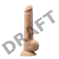 SileXD Фаллоимитатор на присоске с мошонкой MODEL 3 (9.5)