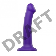 Фаллоимитатор Strap-On-Me Dildo Dual Density Semi-Realistic гнущийся, фиолетовый M, 18 см