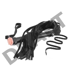 Плеть с розой,57 см черная