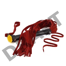 Плеть с розой, 57 см красная