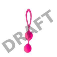 Розовые вагинальные шарики с петлёй Cosmo