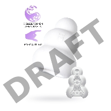 Мастурбатор нереалистичный MensMax Pucchi Dot, TPE, белый, 6,5 см