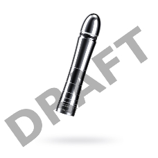 Фаллоимитатор Mystim Glossy Glen, электростимуляция, хирургическая сталь, серебряный, 14 см