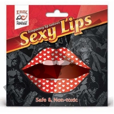 Lip Tattoo Белое сердце