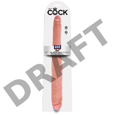 Двухголовый фаллос утолщенный с одного конца 16 Tapered Double Dildo