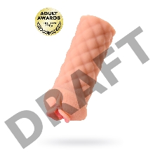 Мастурбатор реалистичный KOKOS ELEGANCE.002, TPR, бежевый, 16 см