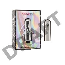 Серебристая перезаряжаемая вибропуля Glam