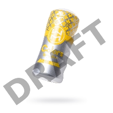 Мастурбатор нереалистичный MensMax Colors Frill Yellow, TPE, белый, 15 см