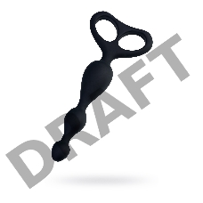 Анальная втулка POPO Pleasure by TOYFA Aquilae, водонепроницаемая, силикон, черная, 18 см, Ø 3 см