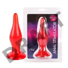 Красная анальная втулка - 15 см.